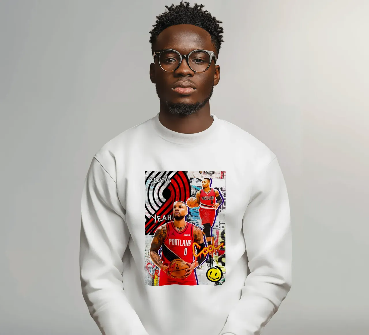 Damian Lillard Portland Trail Blazers 2 felpa da tenten