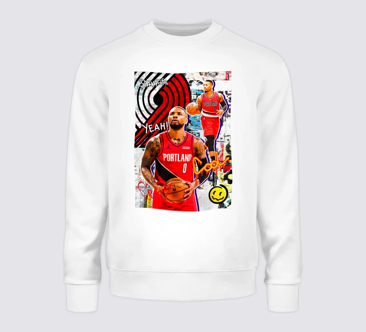 Damian Lillard Portland Trail Blazers 2 felpa da tenten