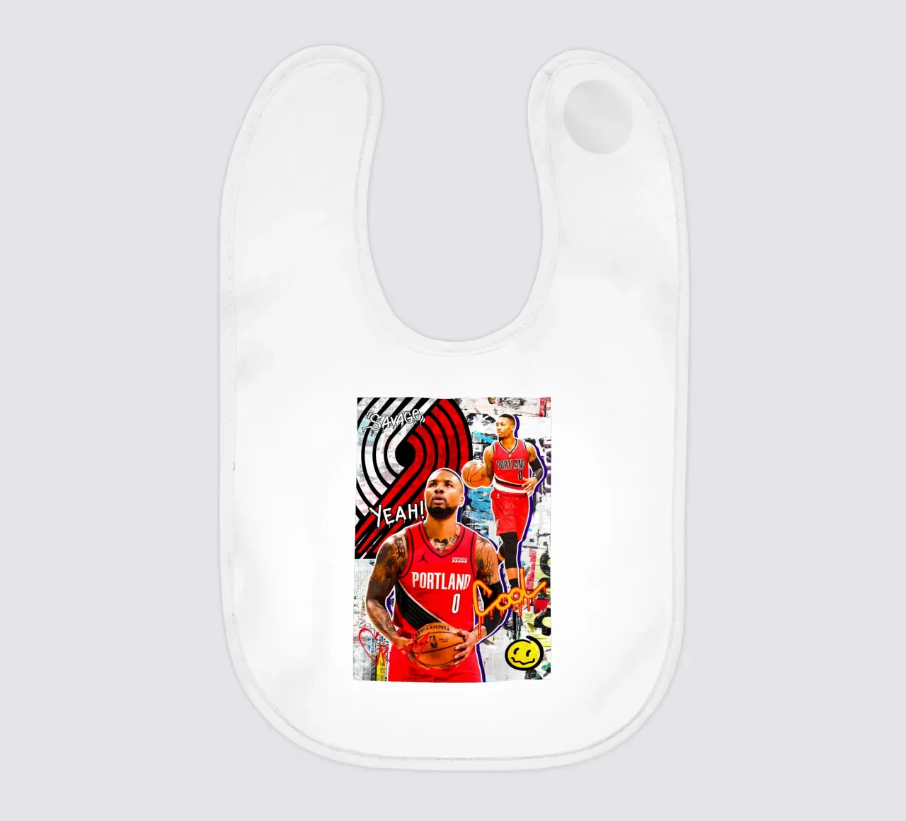 Damian Lillard Portland Trail Blazers 2 bavaglino da tenten