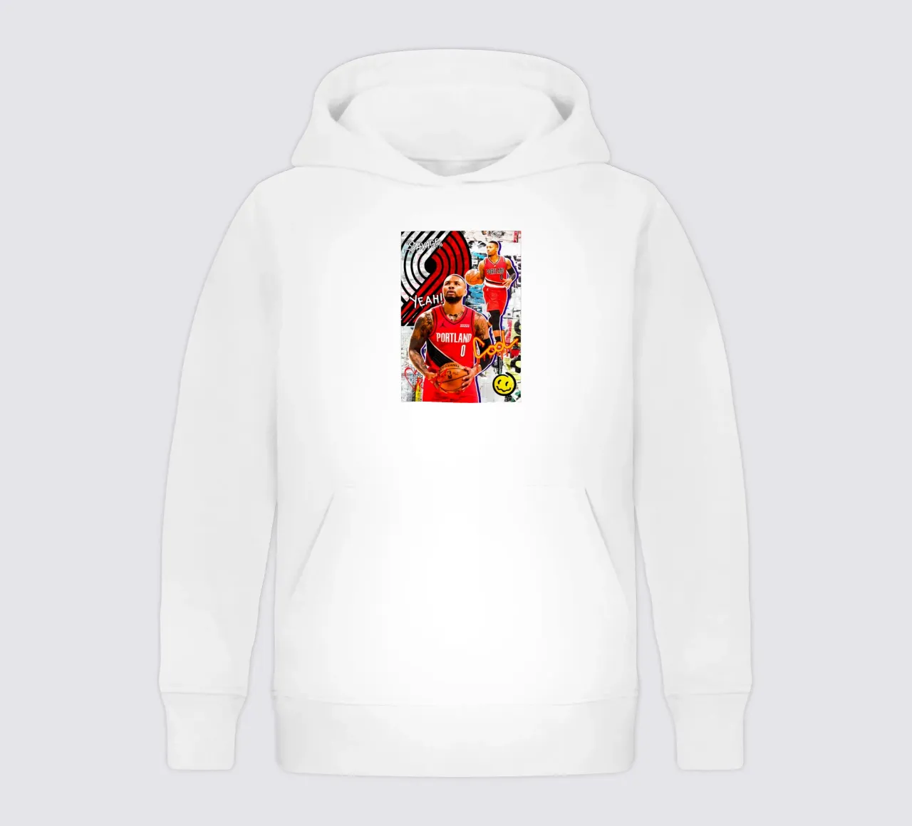 Damian Lillard Portland Trail Blazers 2 felpa bambino con cappuccio da tenten