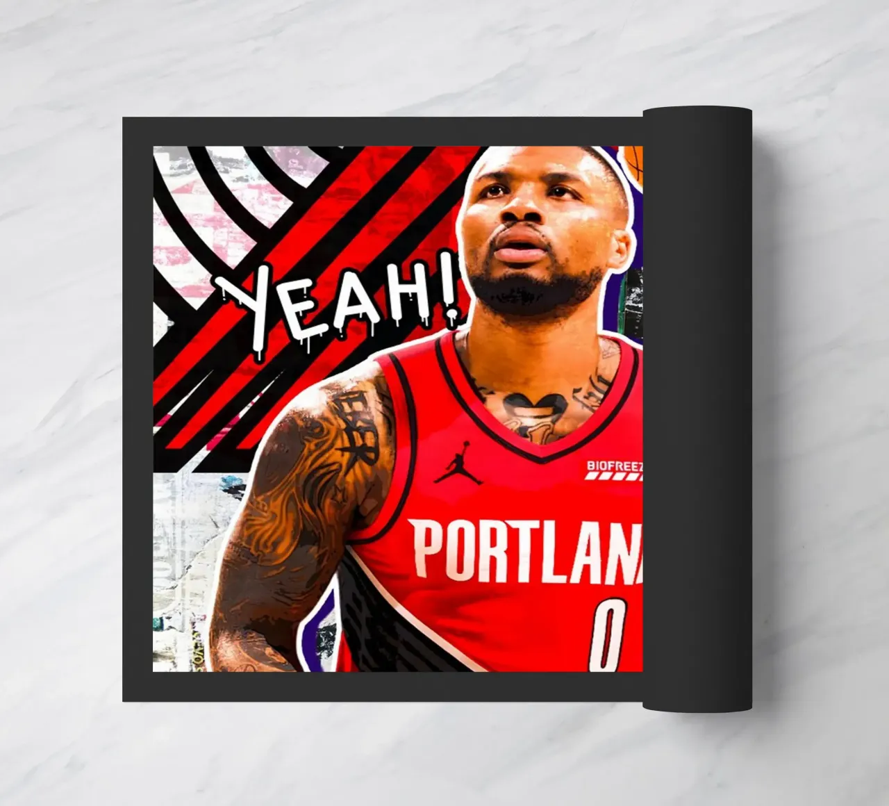Damian Lillard Portland Trail Blazers 2 zerbino da tenten