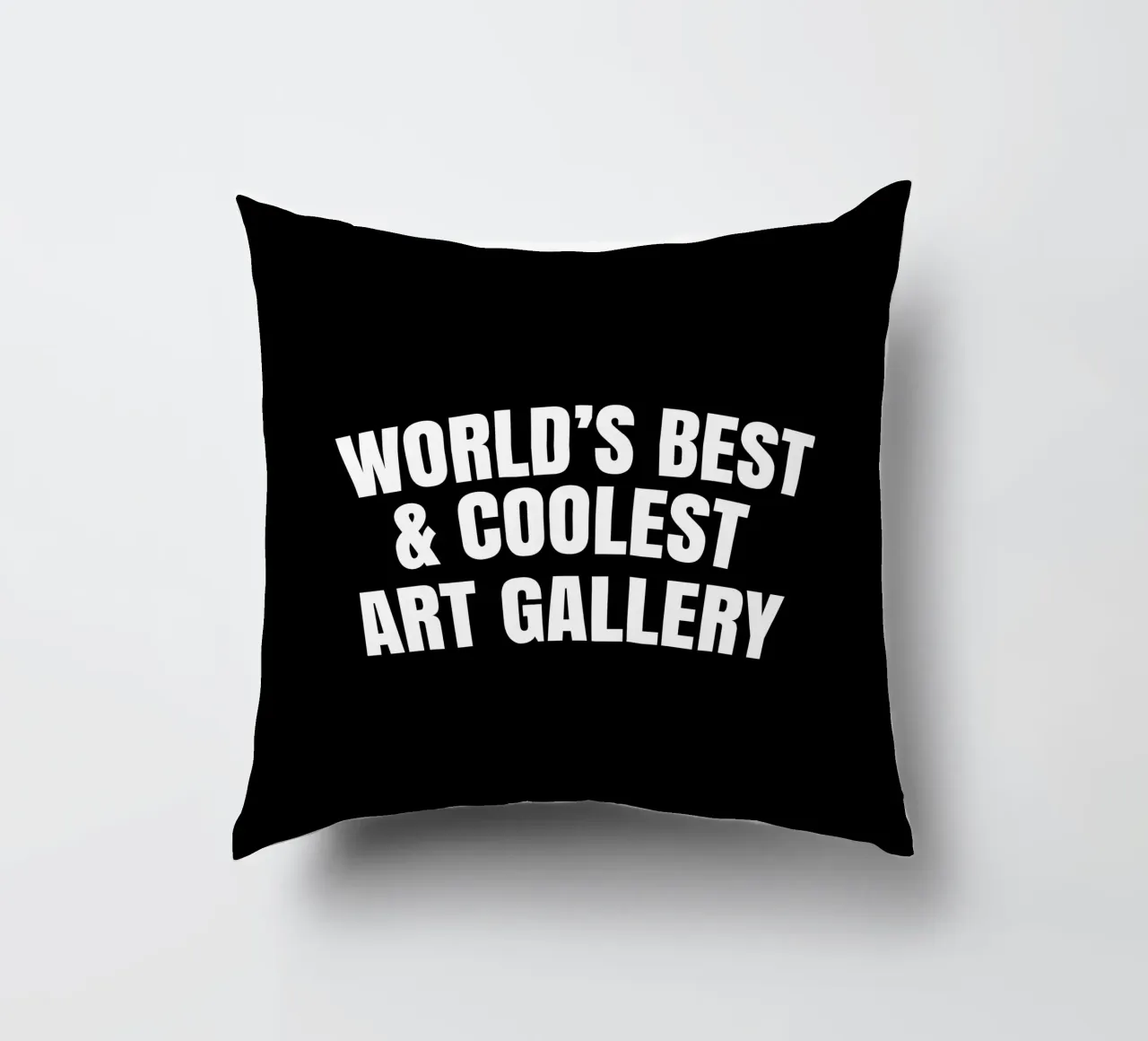 World's best and coolest art gallery cuscino da happieeagle