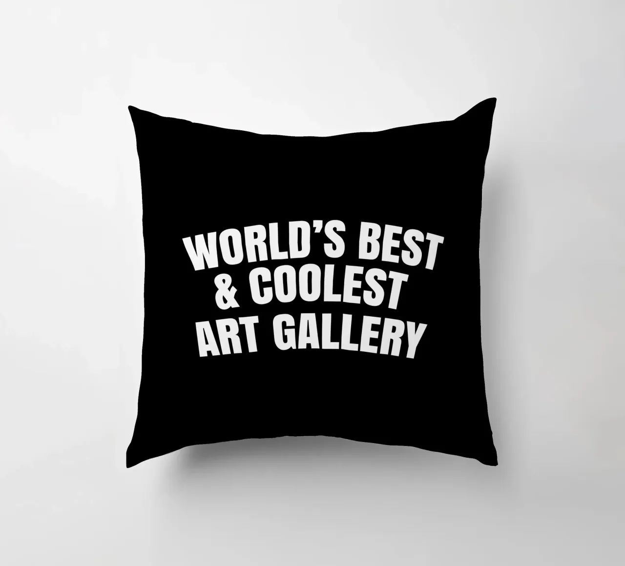 World's best and coolest art gallery cuscino da happieeagle