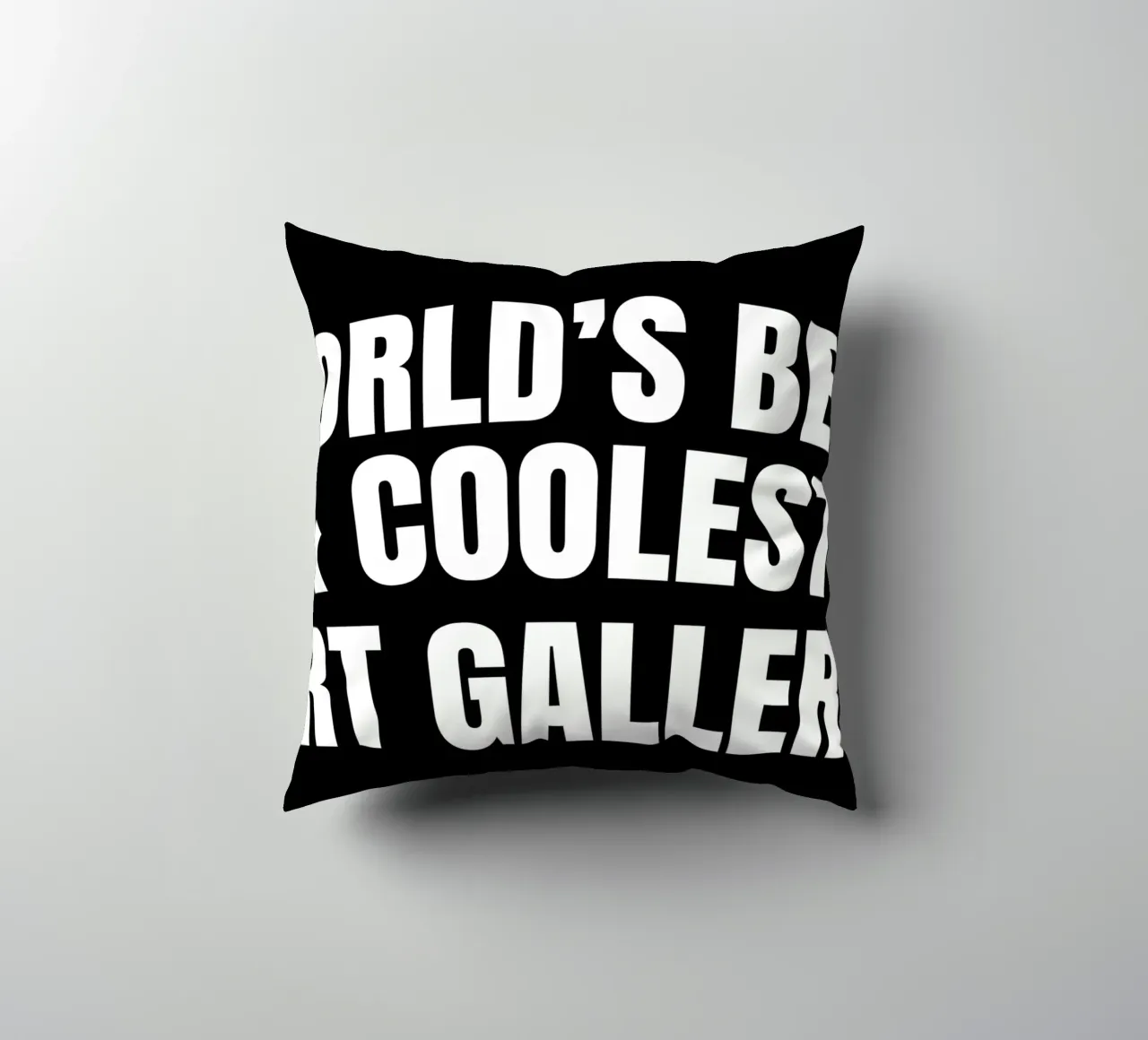 World's best and coolest art gallery cuscino da happieeagle