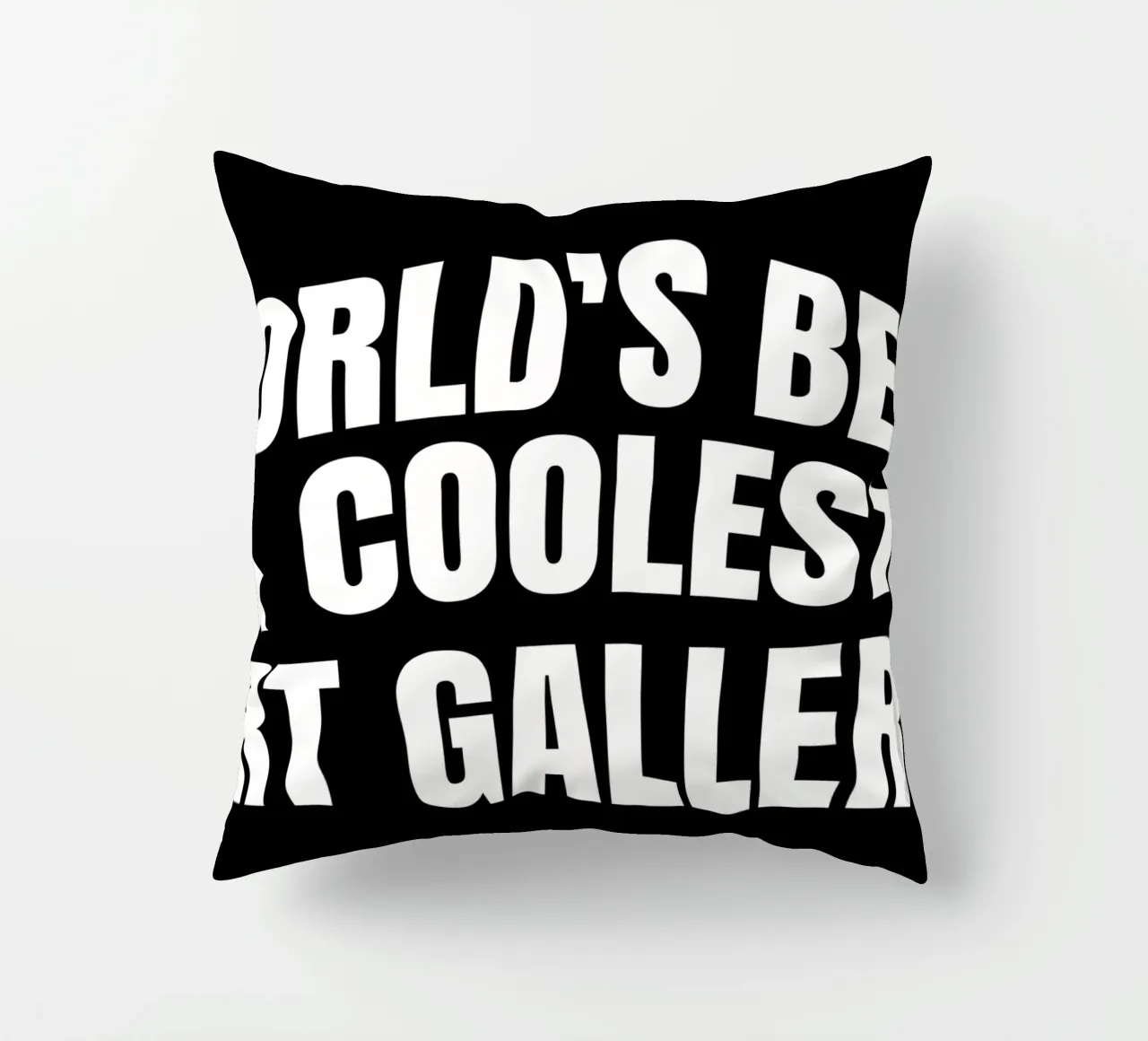 World's best and coolest art gallery cuscino da happieeagle