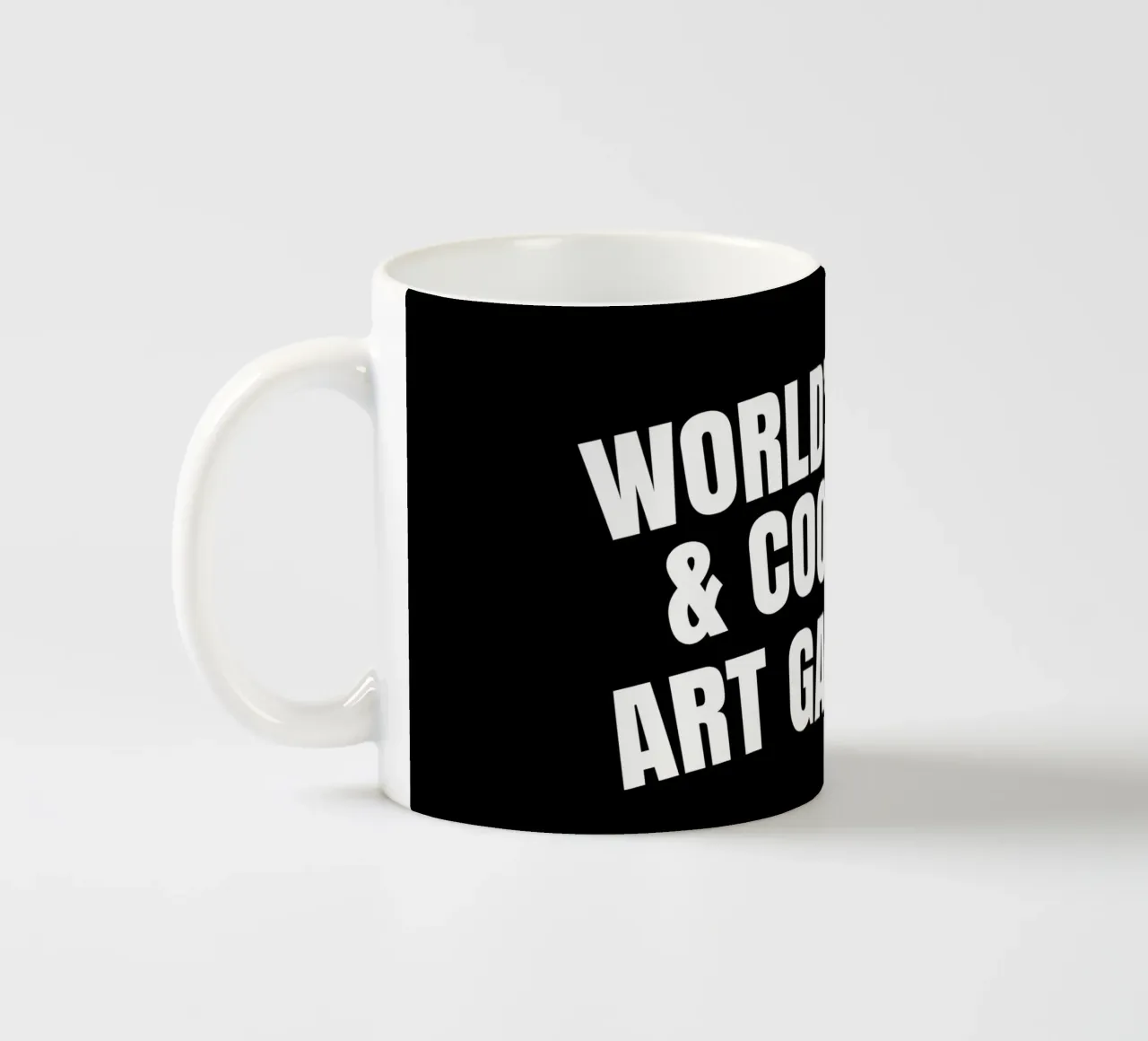 World's best and coolest art gallery tazza in ceramica da happieeagle