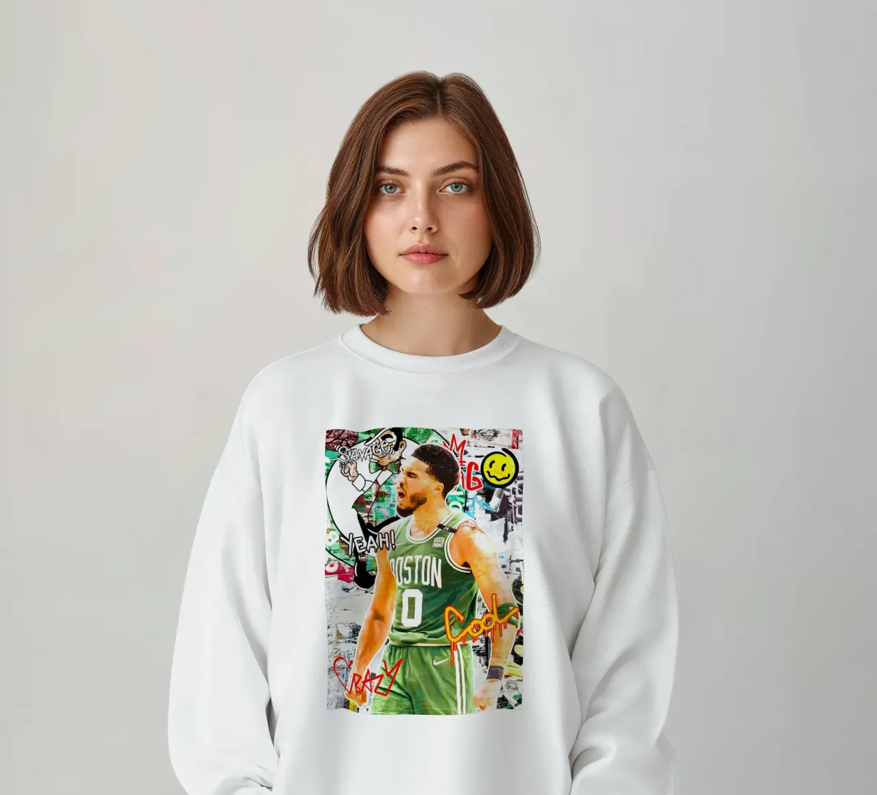 Jayson Tatum Boston Celtics felpa da tenten