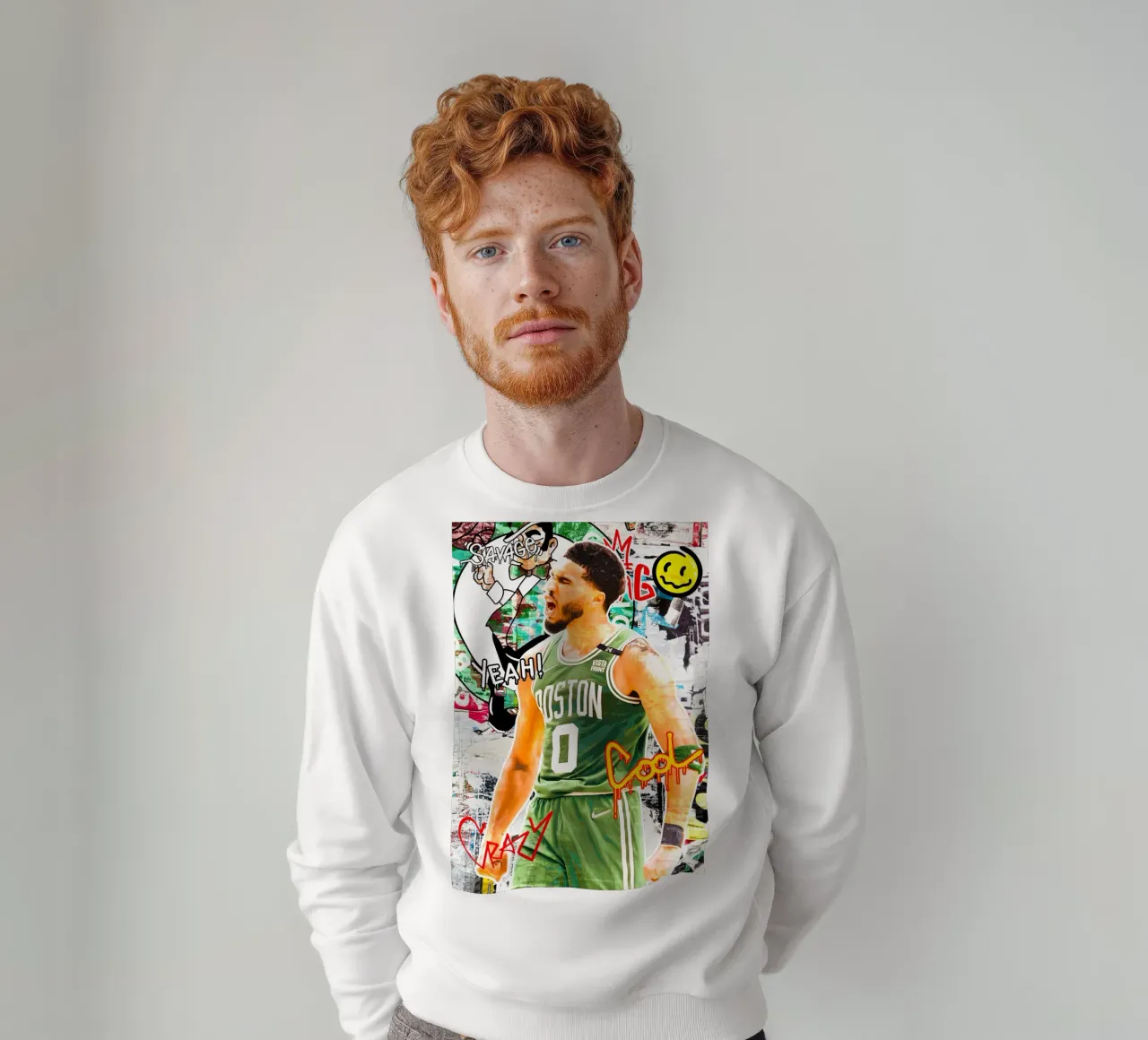 Jayson Tatum Boston Celtics felpa da tenten