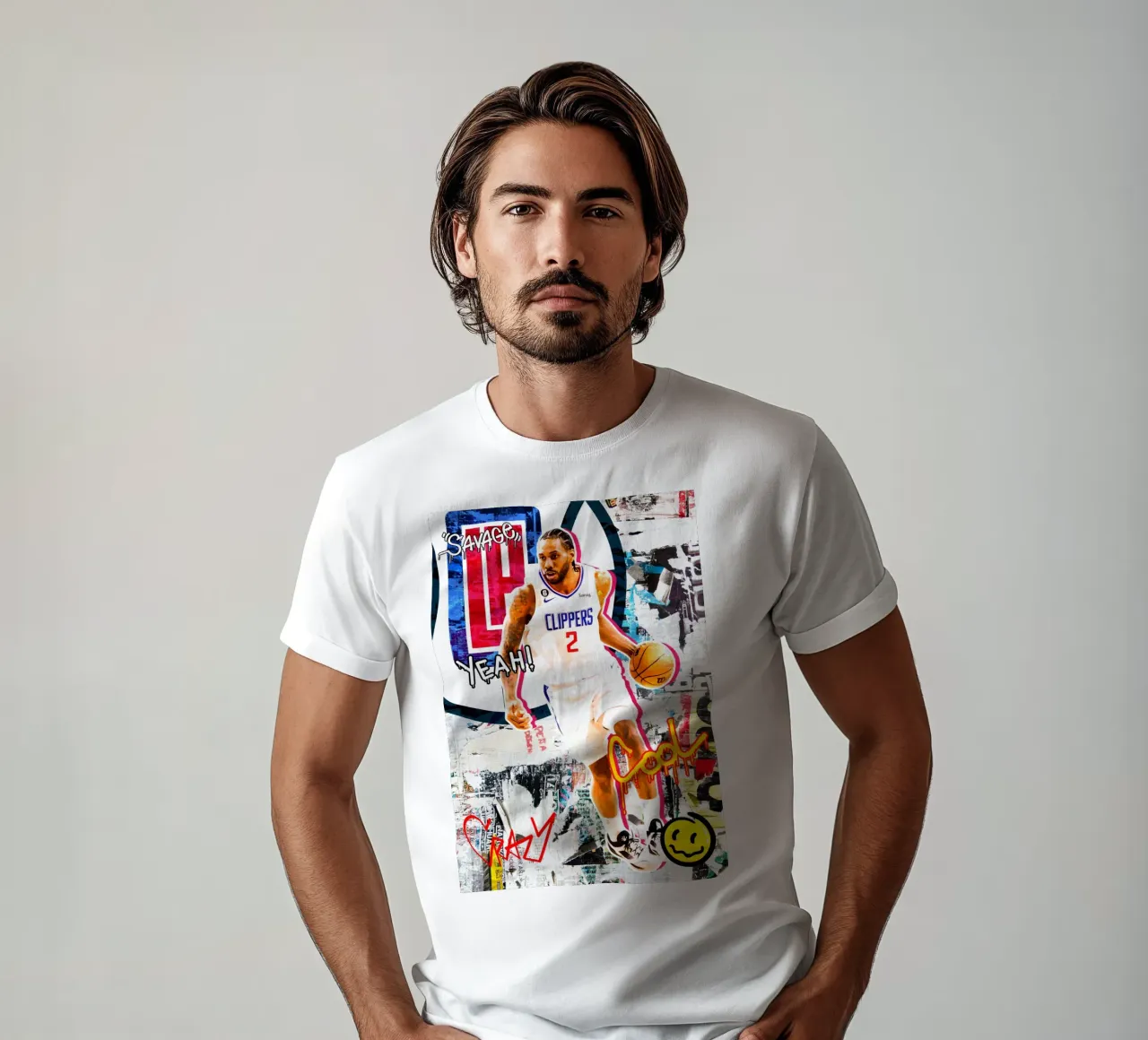 Kawhi Leonard LA Clippers 1 t-shirt da tenten