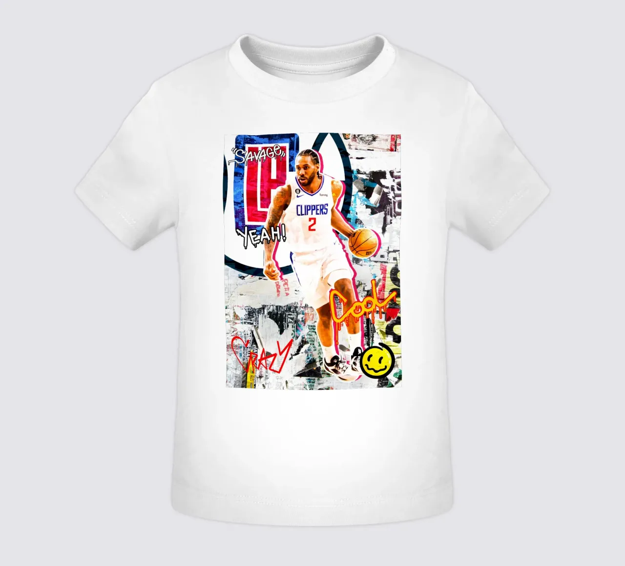 Kawhi Leonard LA Clippers 1 maglietta neonato da tenten