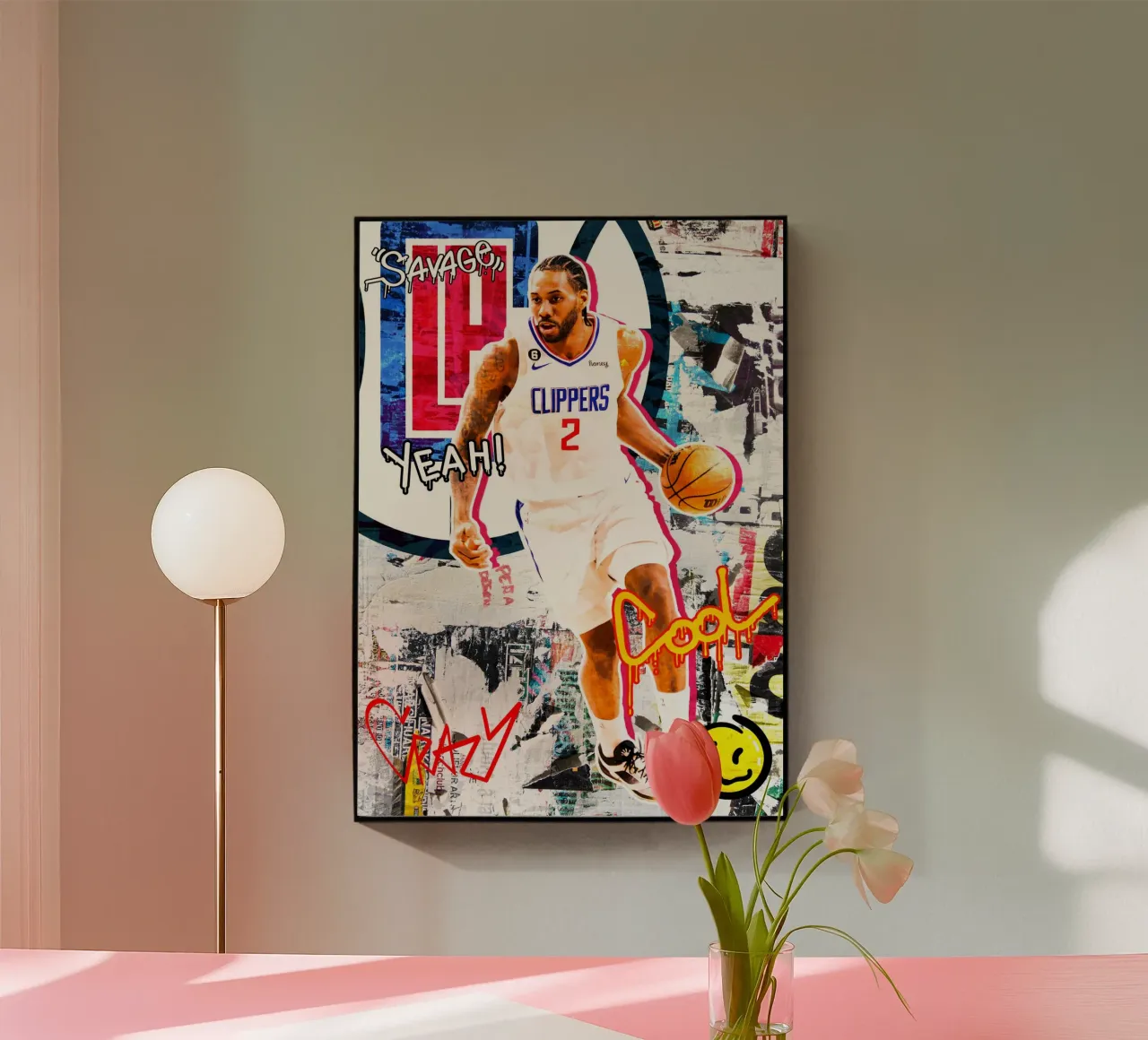 Kawhi Leonard LA Clippers 1 plexiglass da tenten