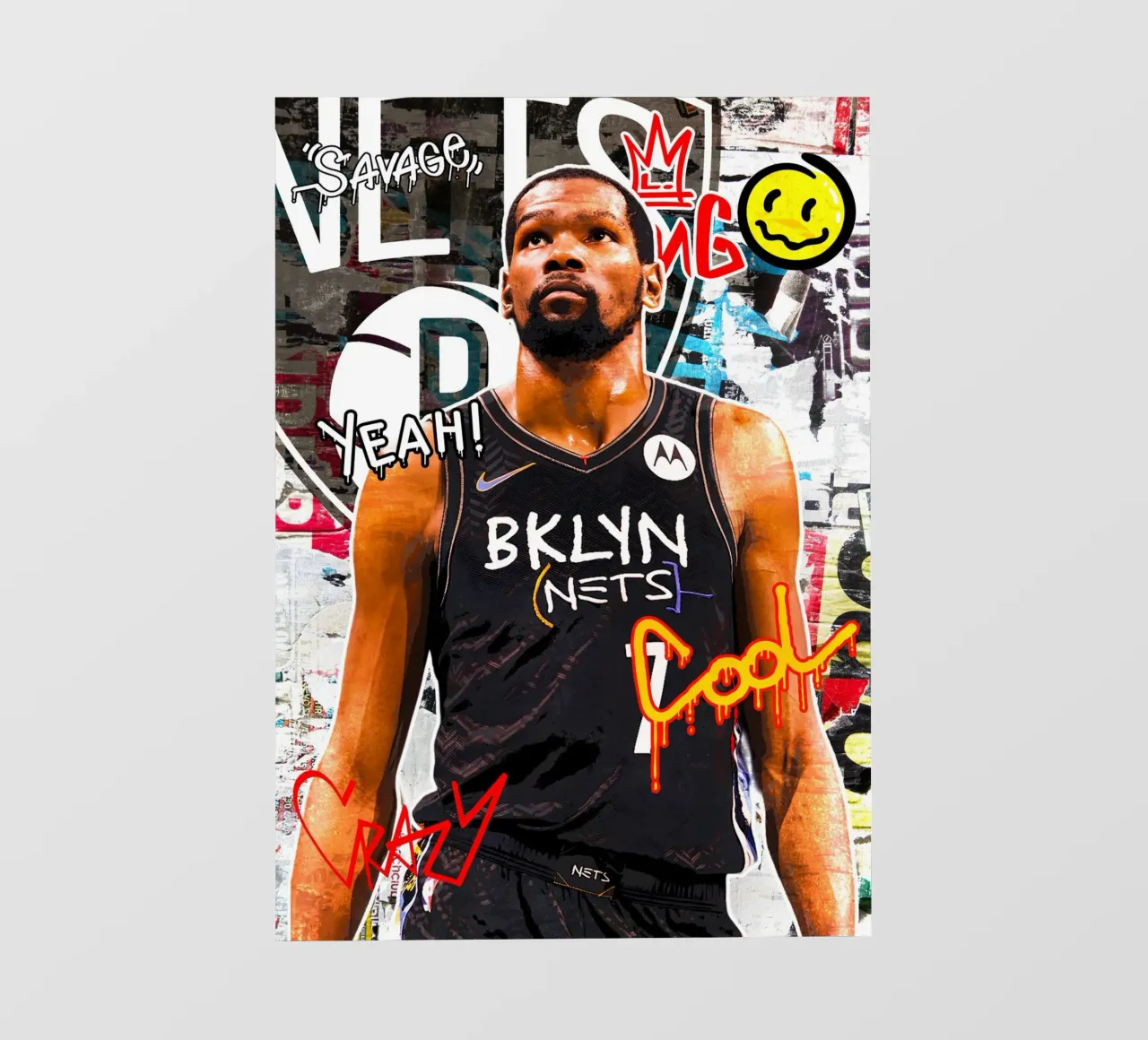 Kevin Durant Brooklyn Nets pellicola backlit da tenten
