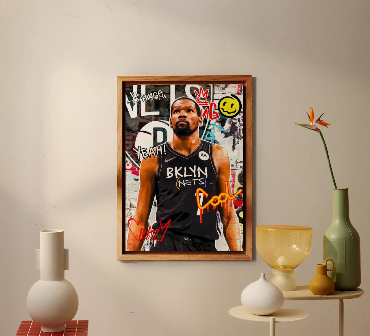 Kevin Durant Brooklyn Nets alluminio dibond da tenten