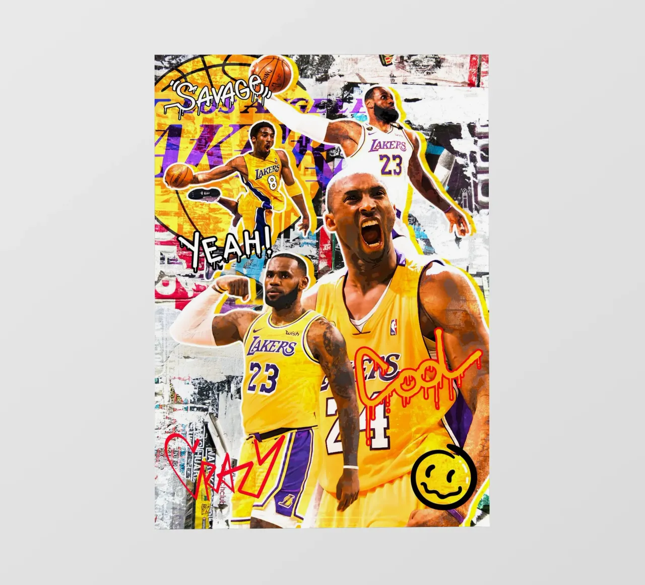 Kobe Bryant and Lebron James telo in pvc da tenten