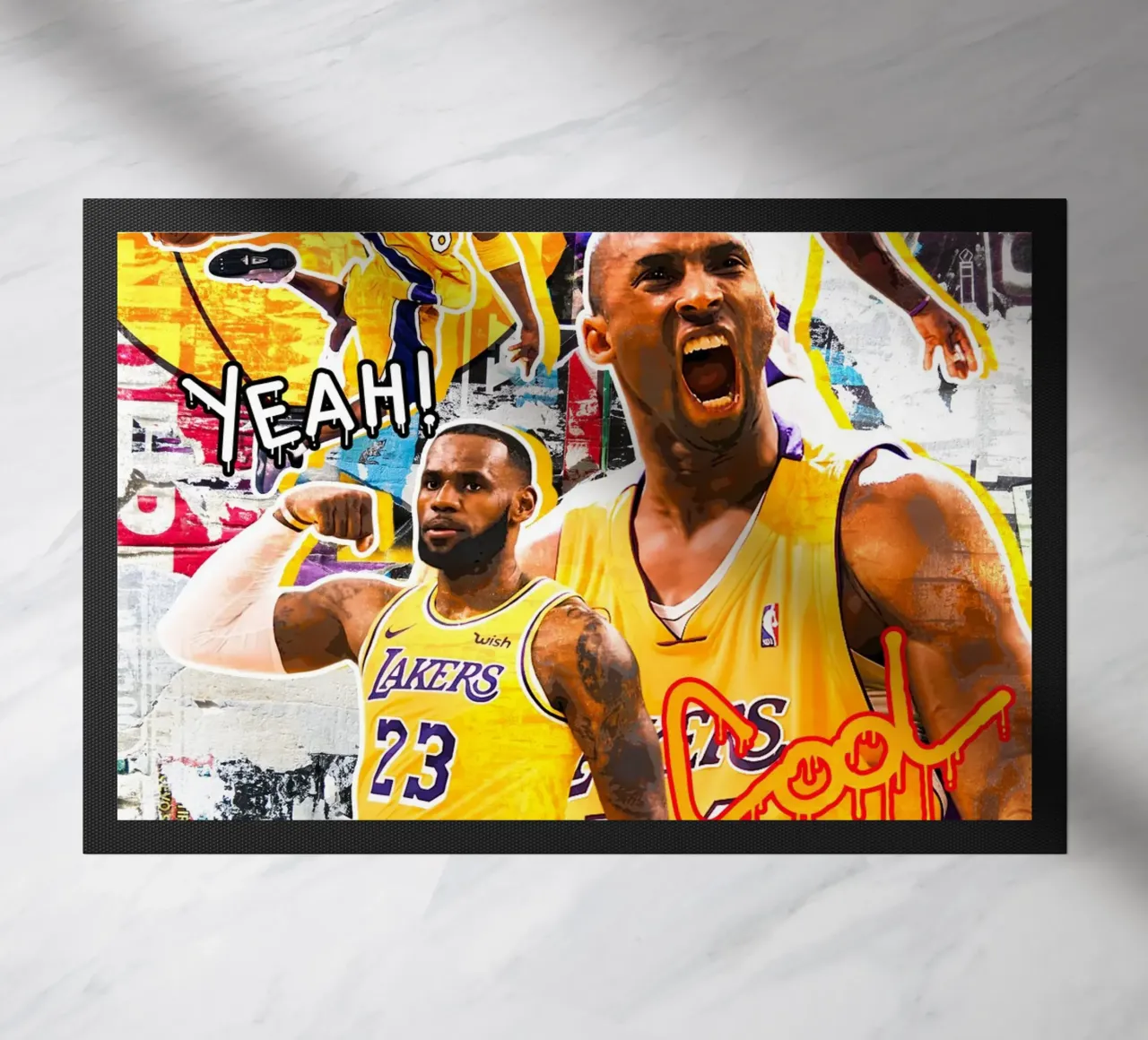 Kobe Bryant and Lebron James zerbino da tenten