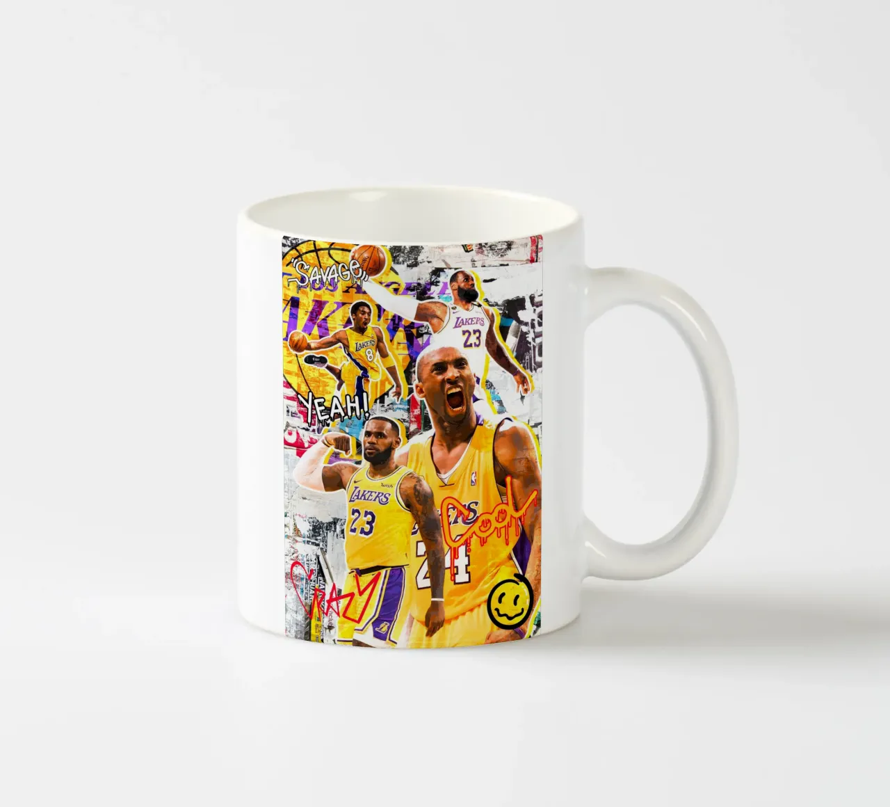 Kobe Bryant and Lebron James tazza in ceramica da tenten