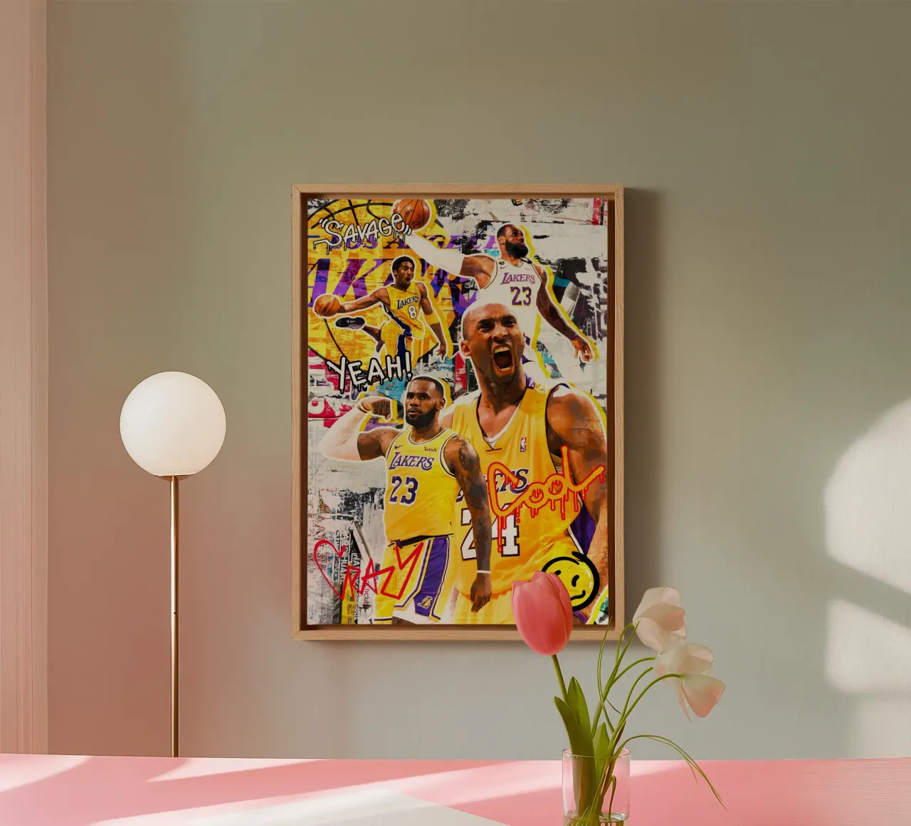 Kobe Bryant and Lebron James tela da tenten