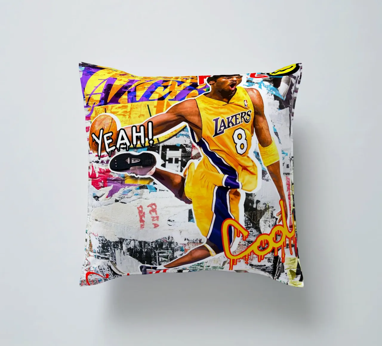 Kobe Bryant LA Lakers 2 cuscino da tenten