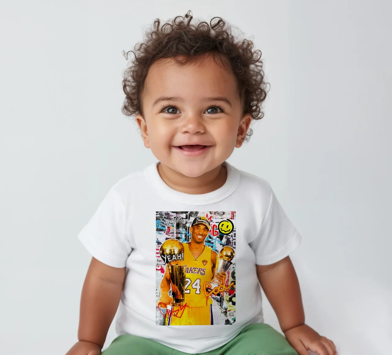 Kobe Bryant LA Lakers 3 baby t-shirt by tenten