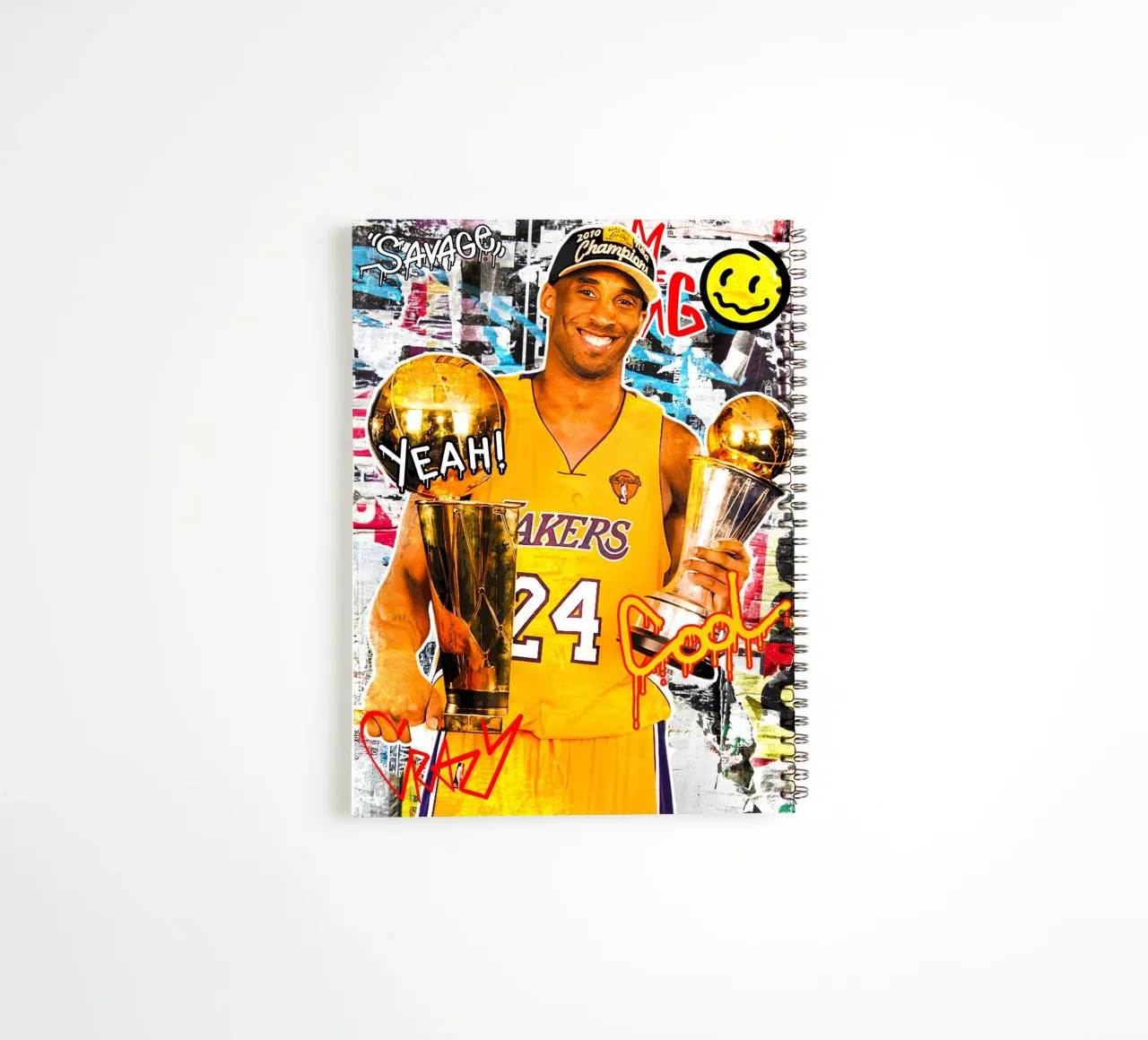 Kobe Bryant LA Lakers 3 spiral notebook by tenten
