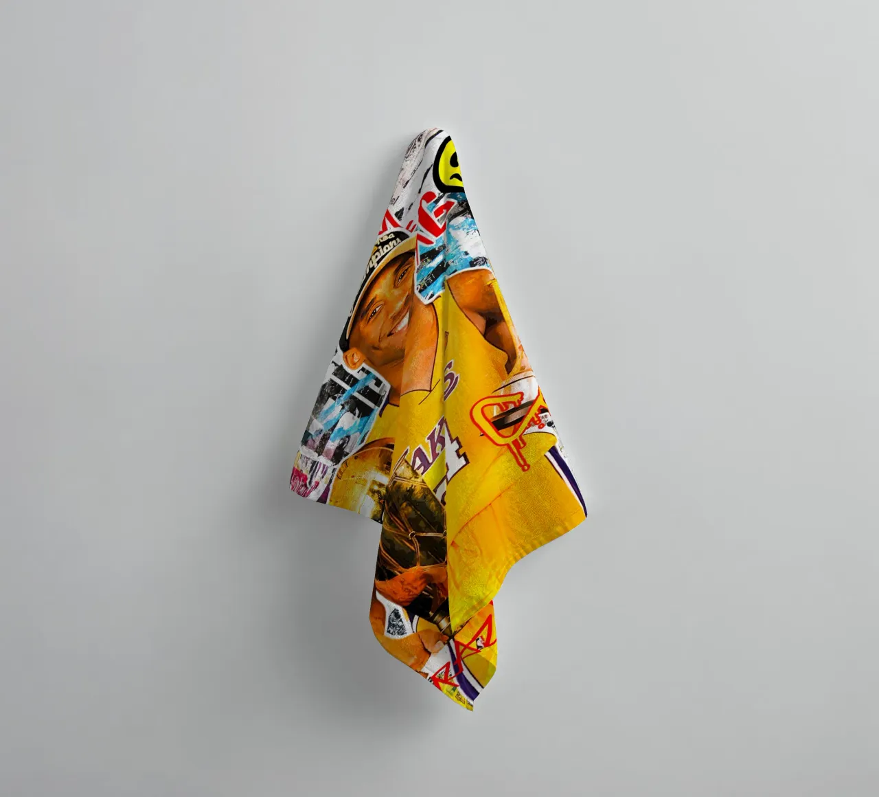 Kobe Bryant LA Lakers 3 towel by tenten