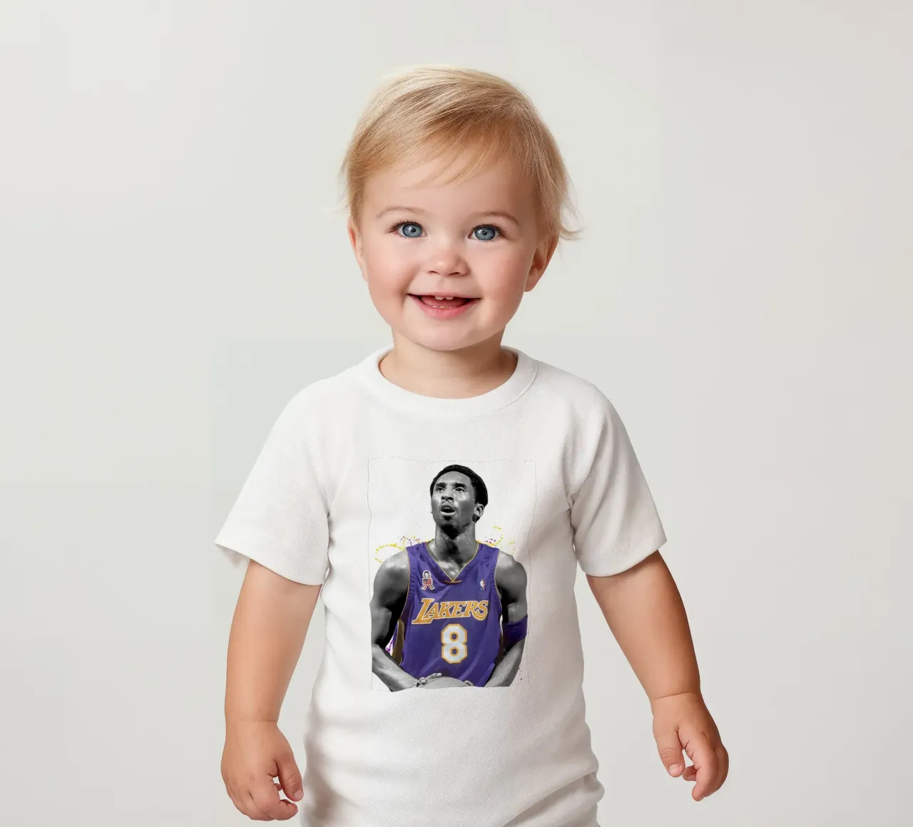 Kobe Bryant LA Lakers 4 maglietta neonato da tenten