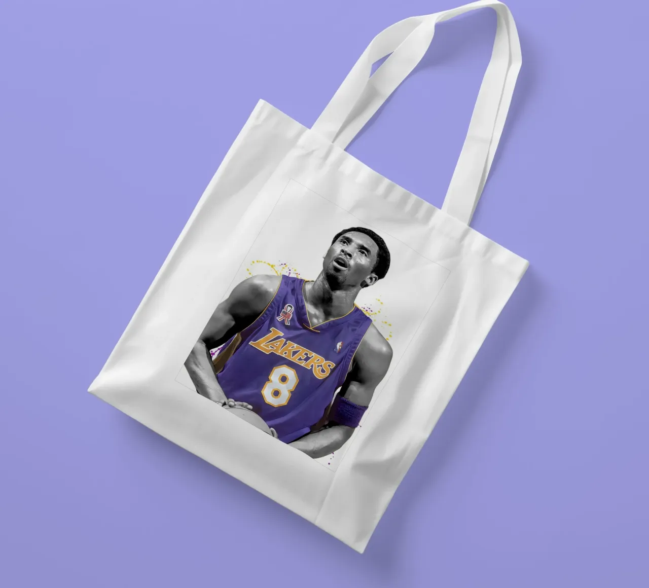 Kobe Bryant LA Lakers 4 tote bag by tenten