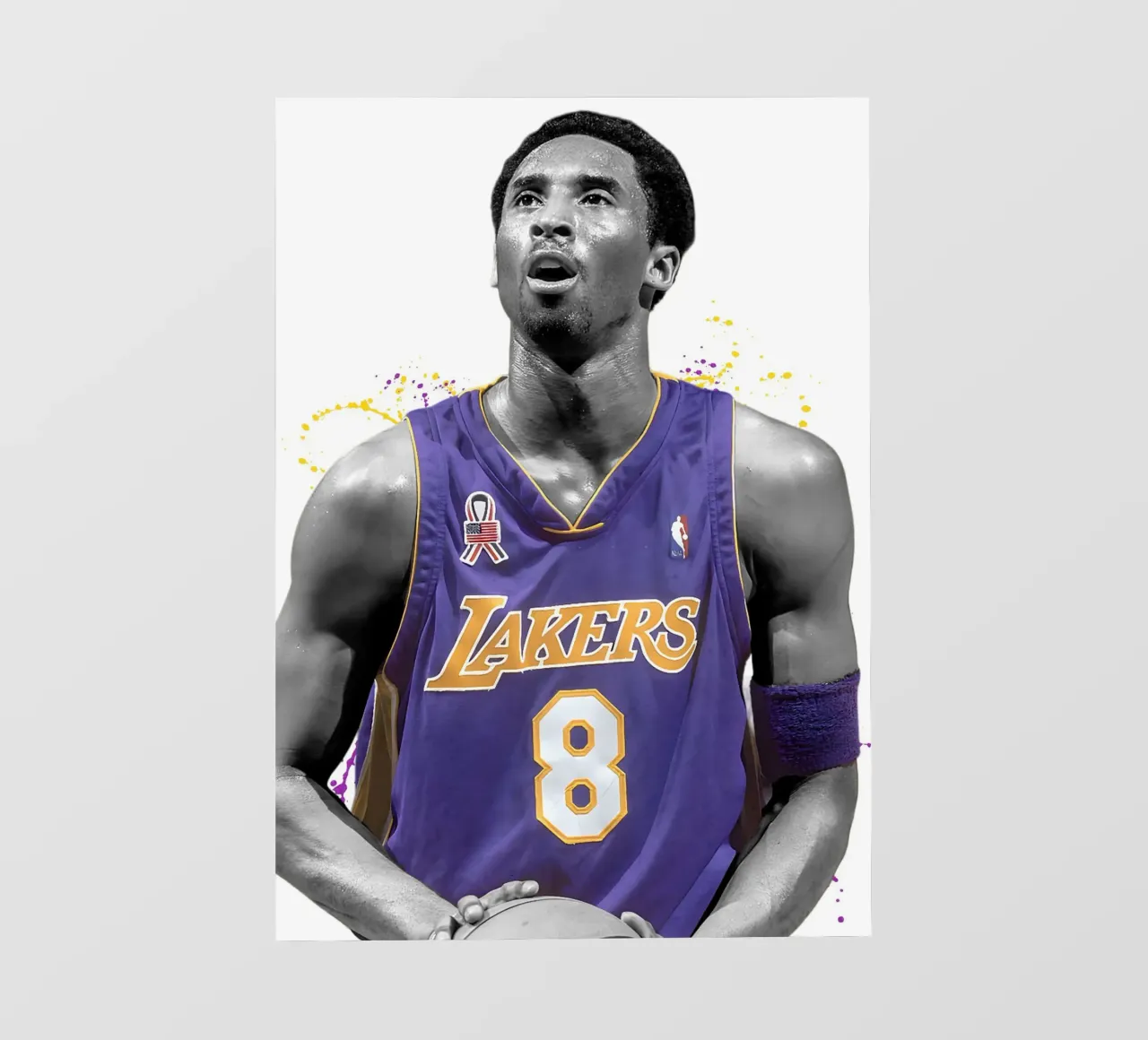 Kobe Bryant LA Lakers 4 pellicola backlit da tenten