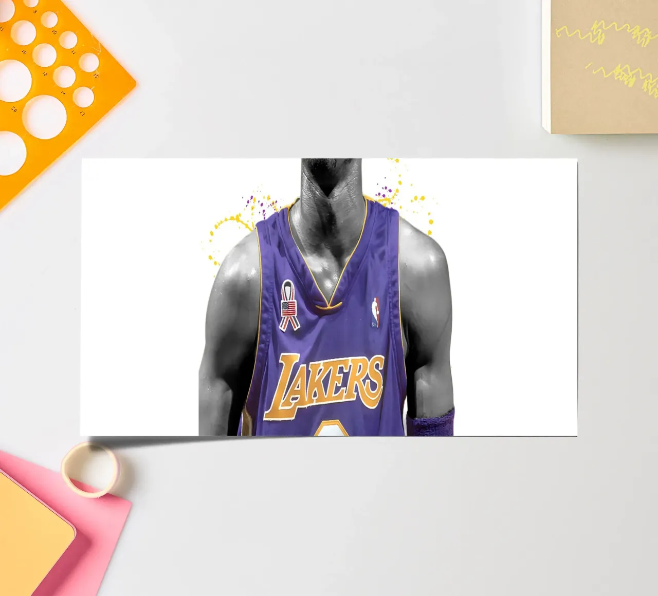 Kobe Bryant LA Lakers 4 sticker sheet by tenten