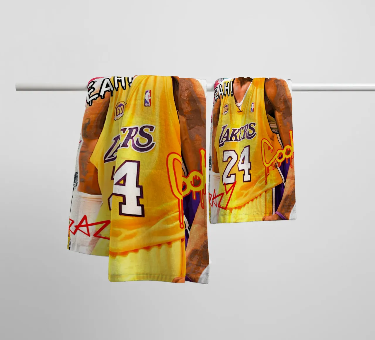 Kobe Bryant LA Lakers asciugamano da bagno da tenten