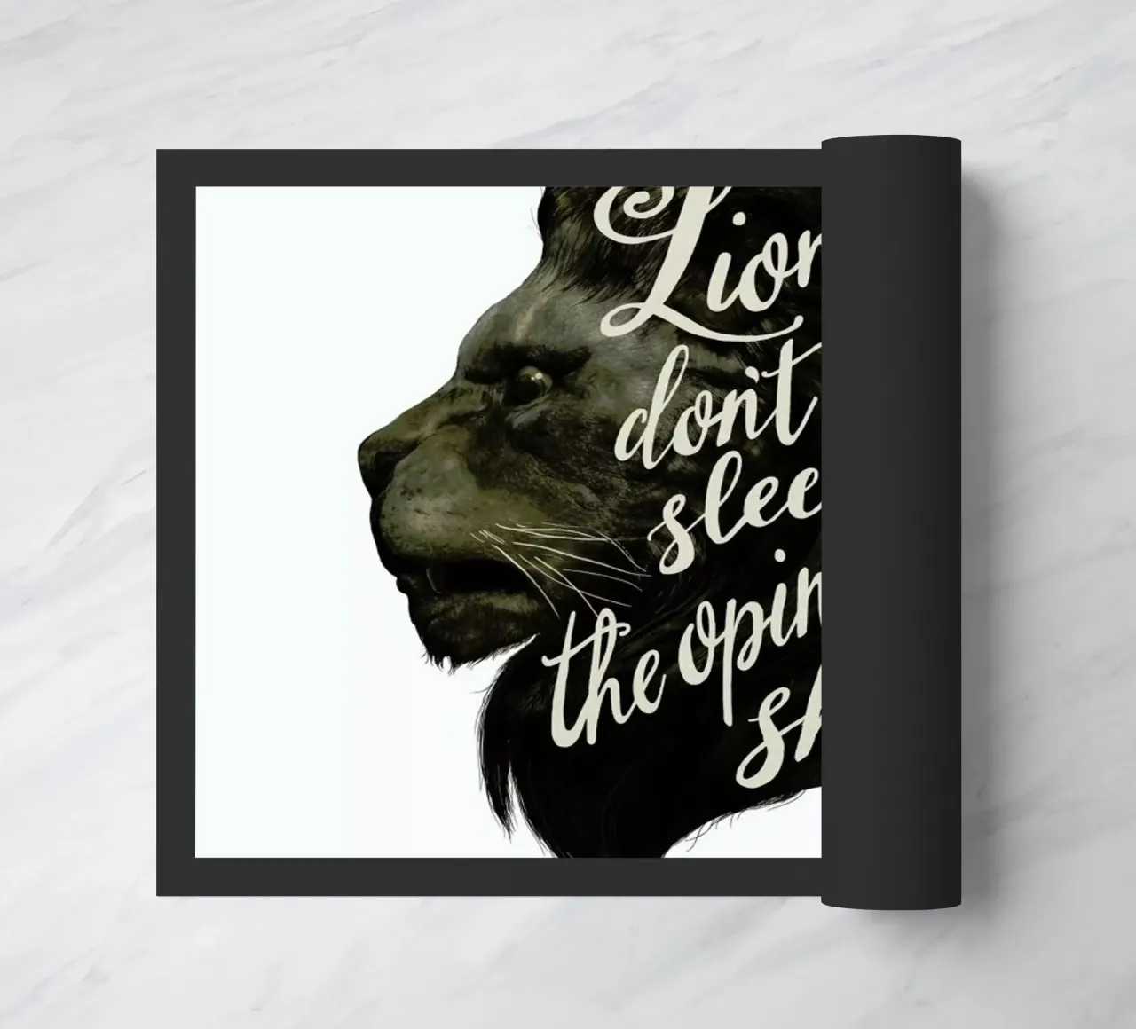 Lions doormat by Laura Graves