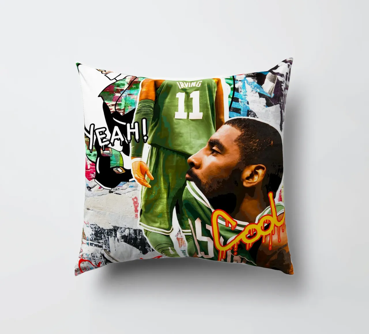 Kyrie Irving Boston Celtics 2 cuscino da tenten