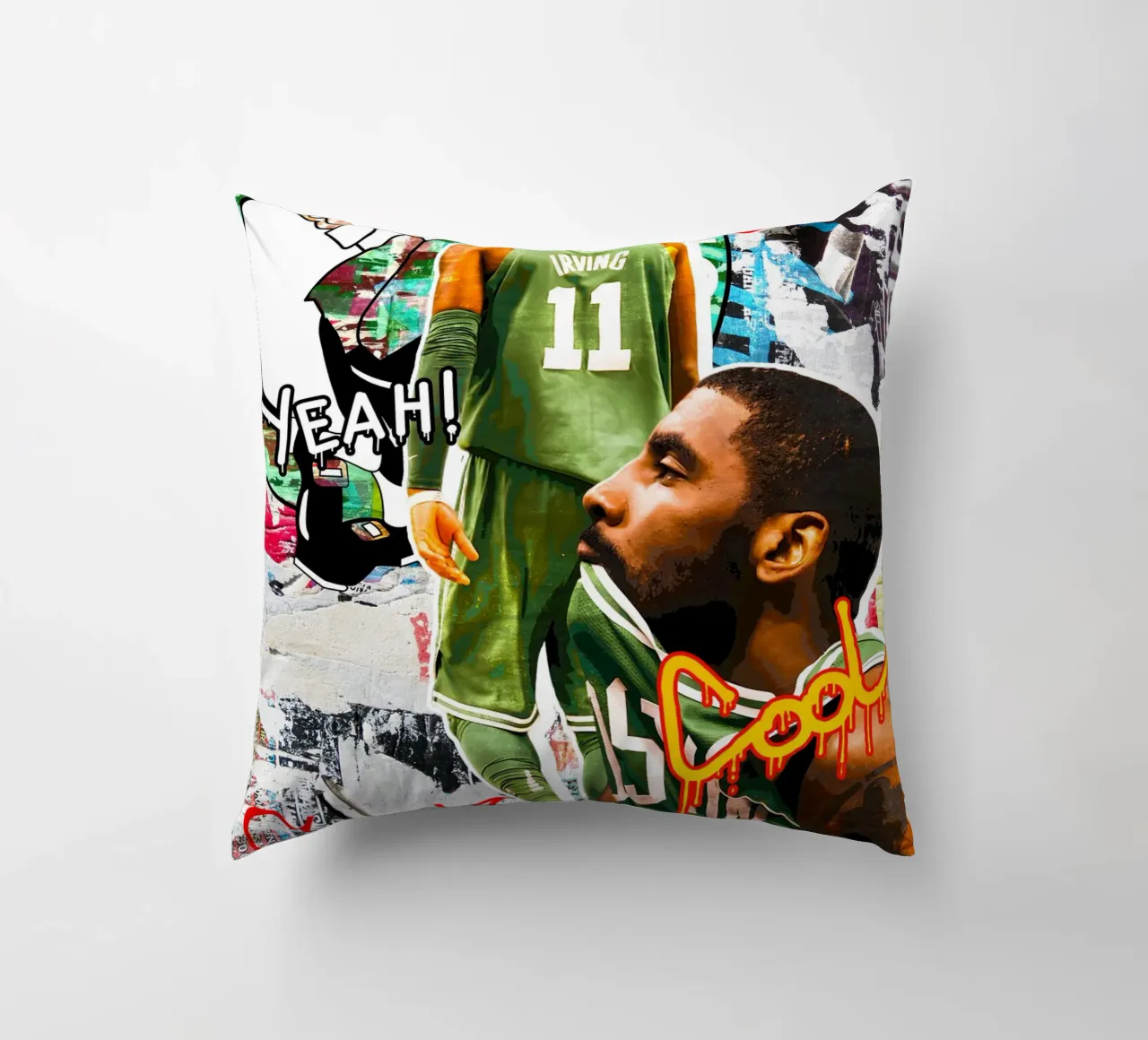 Kyrie Irving Boston Celtics 2 cuscino da tenten