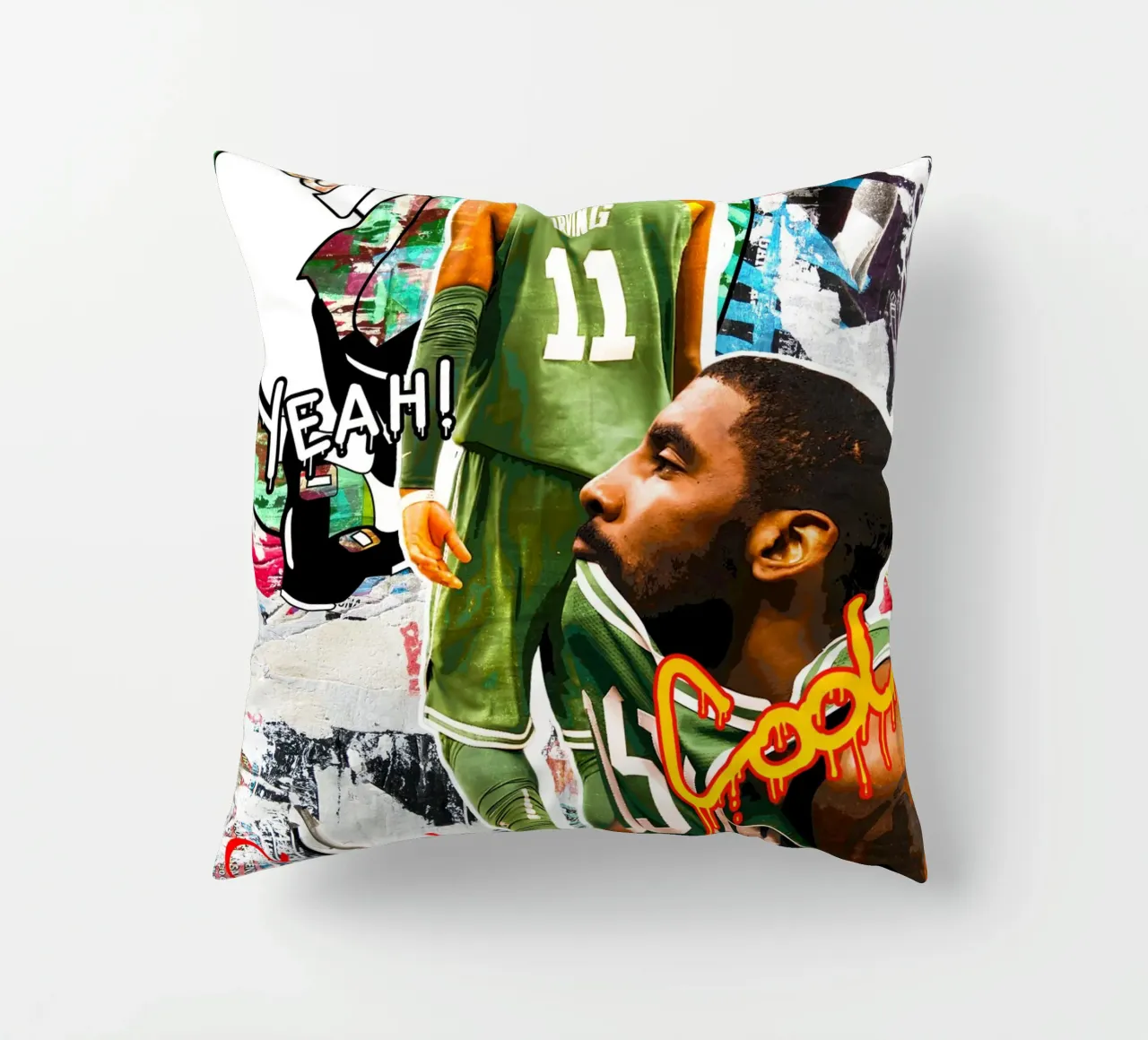Kyrie Irving Boston Celtics 2 cuscino da tenten