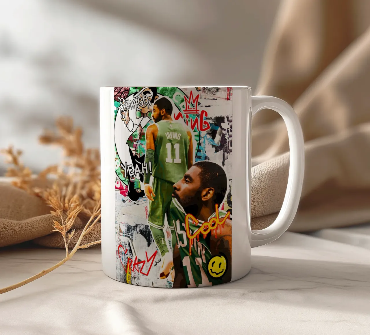 Kyrie Irving Boston Celtics 2 tazza in ceramica da tenten