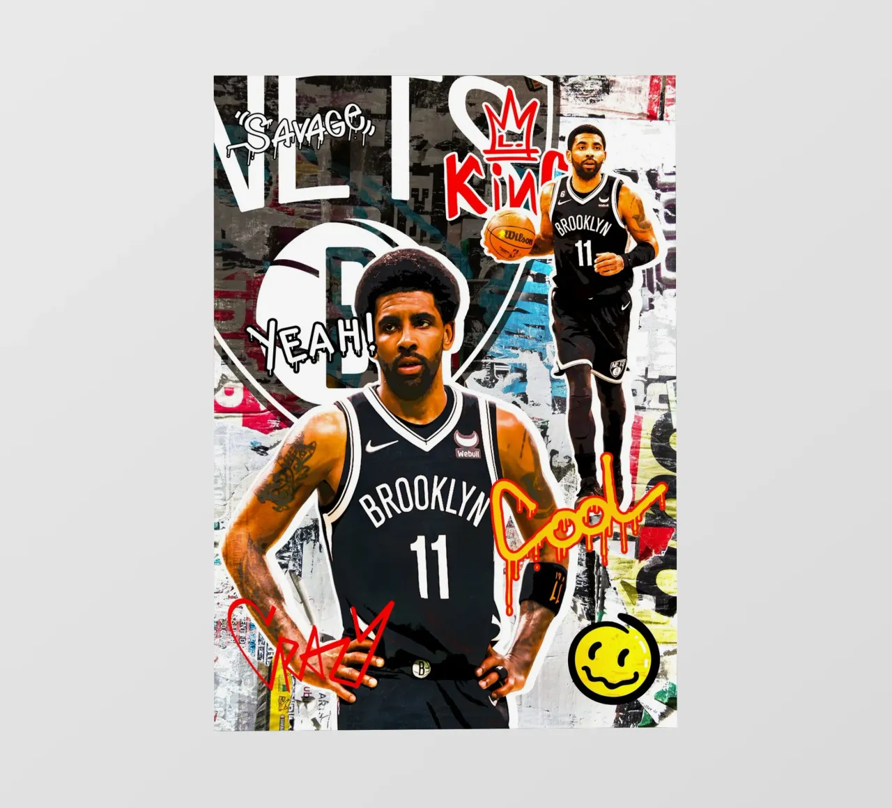 Kyrie Irving Brooklyn Nets 2 pellicola backlit da tenten