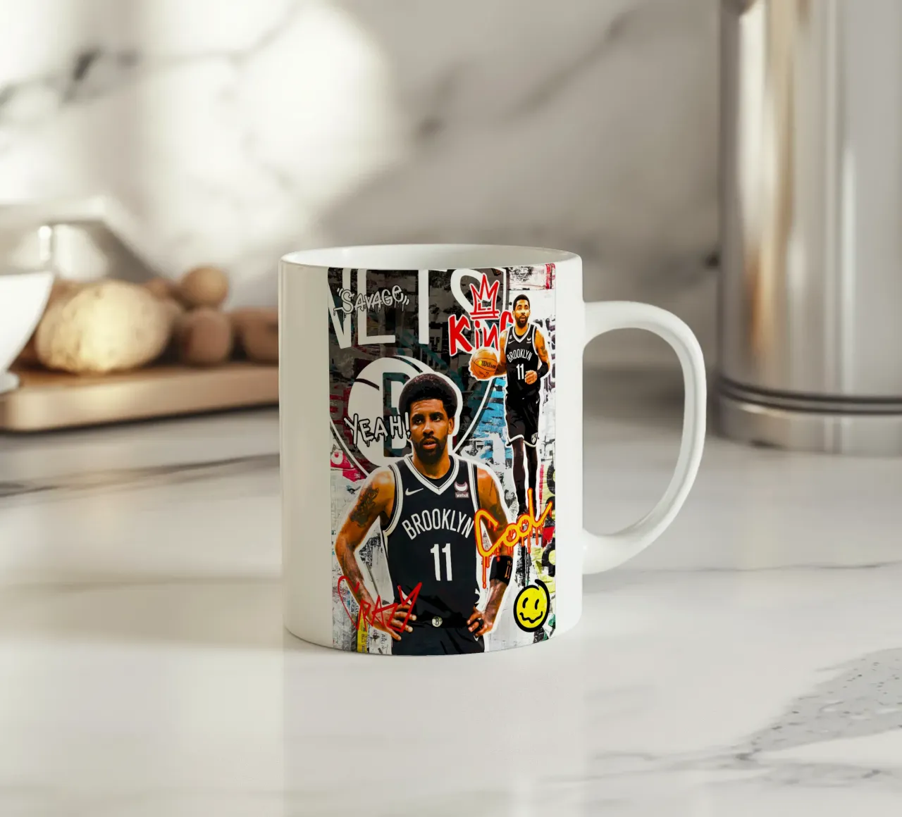Kyrie Irving Brooklyn Nets 2 tazza in ceramica da tenten