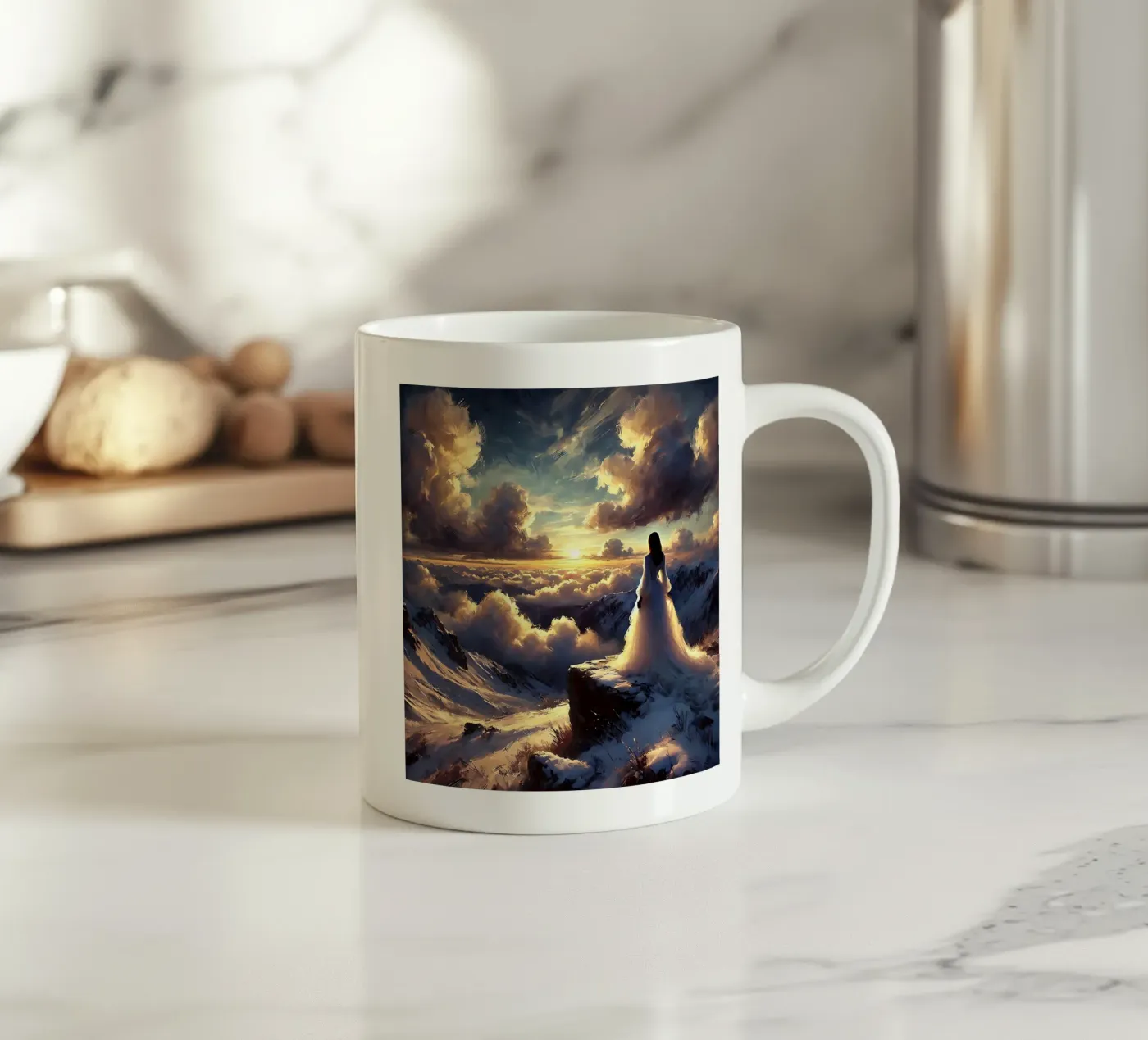Clouds ceramic mug by nomad