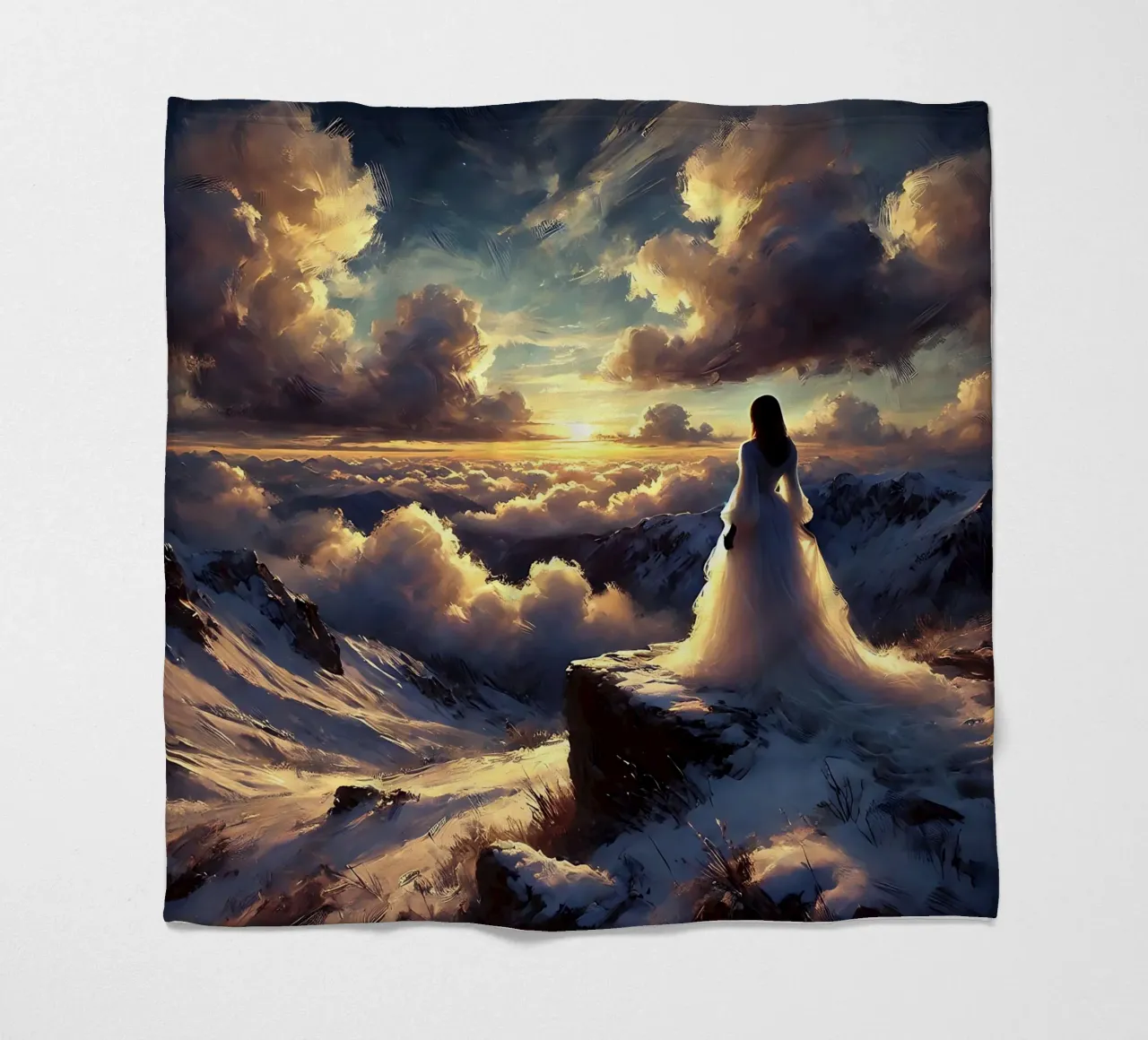 Clouds fleece blanket by nomad