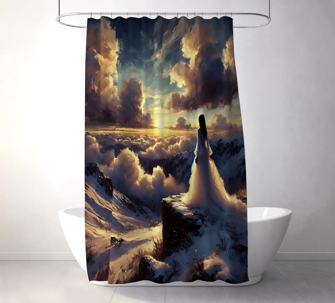 Clouds Duschvorhang von nomad