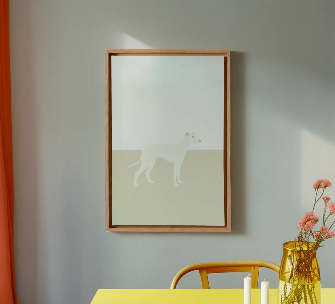 Dinven Leinwand mit Schattenfugenrahmen von Swen Swensøn