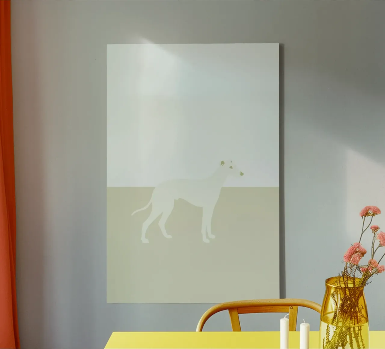 Dinven Leinwand mit Schattenfugenrahmen von Swen Swensøn