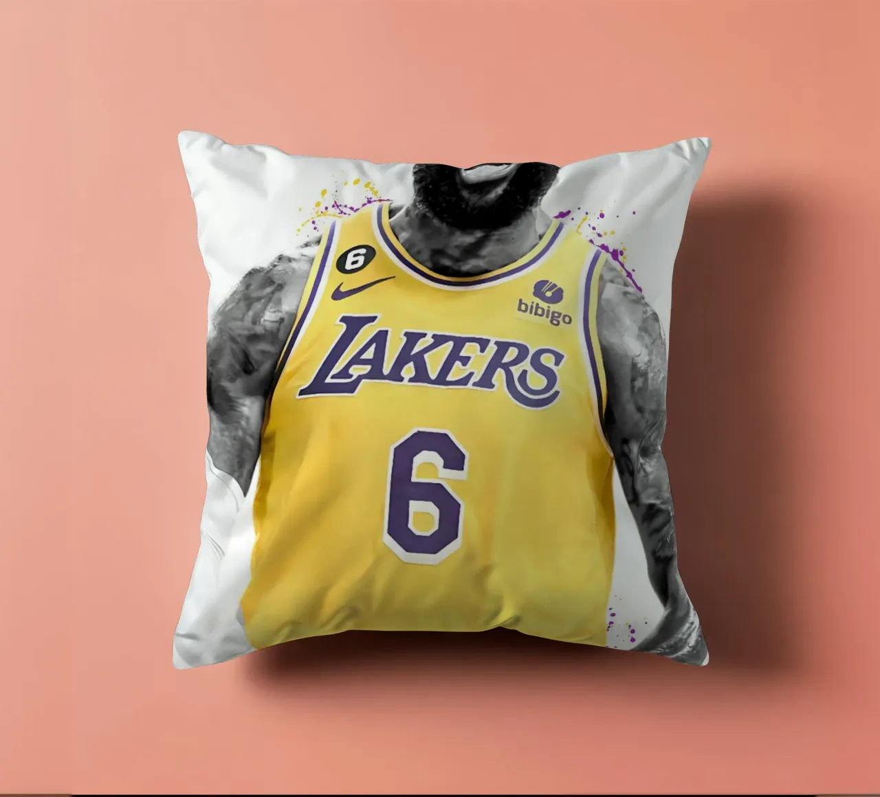 Lebron James LA Lakers 4 cuscino da tenten