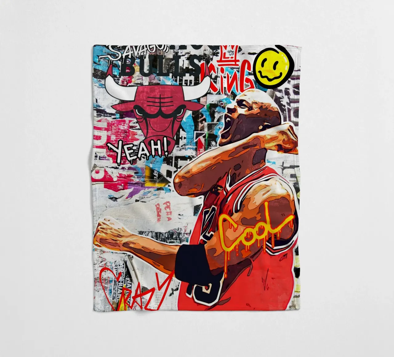 Michael Jordan Chicago Bulls 2 coperta in pile da tenten