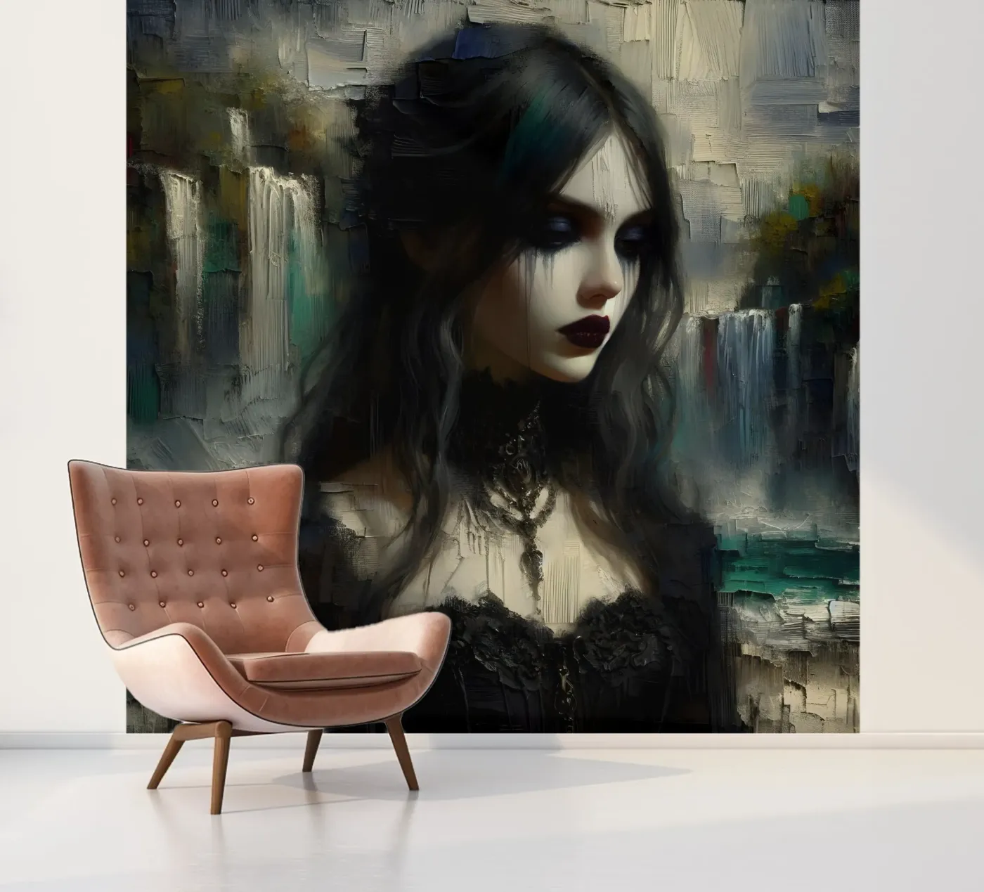 donkere gedachte fotobehang van nomad