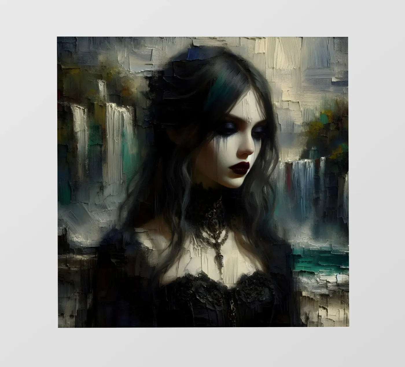 donkere gedachte fotobehang van nomad