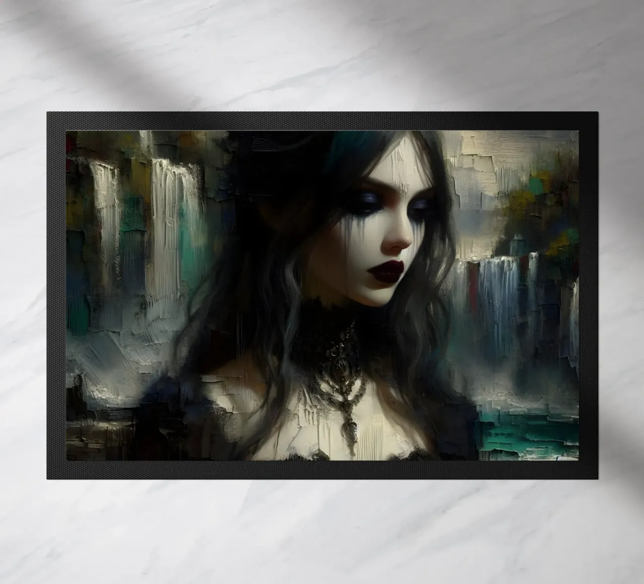 dark thought doormat by nomad