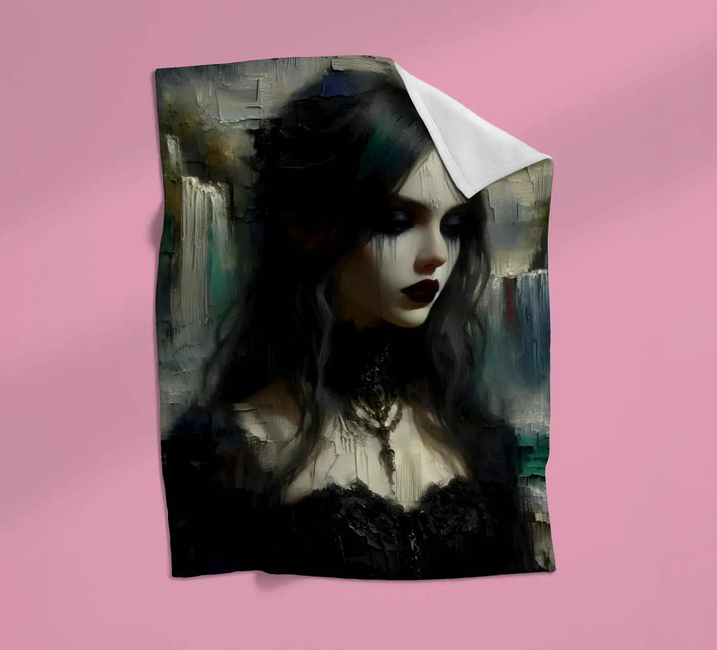 donkere gedachte fleecedeken van nomad