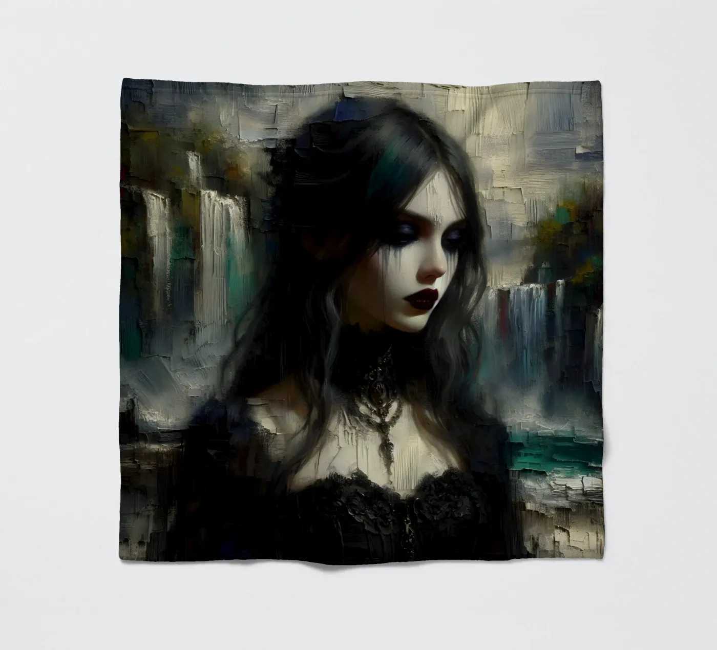 donkere gedachte fleecedeken van nomad