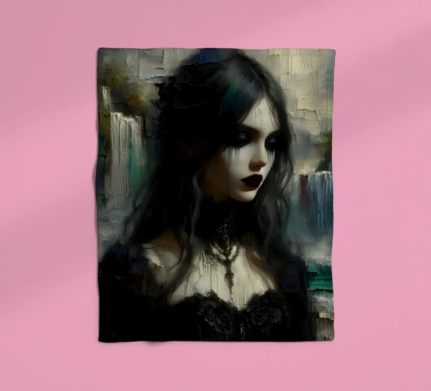 donkere gedachte fleecedeken van nomad